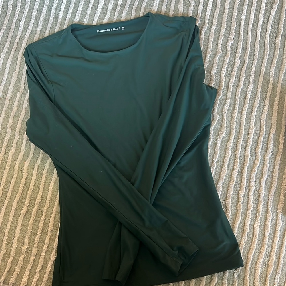 Abercrombie & Fitch soft matte tuckable long sleeve top